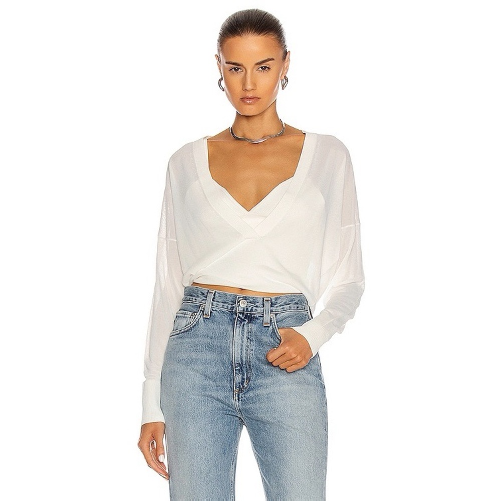 Dion Lee Loop Layered Sweater in Ivory